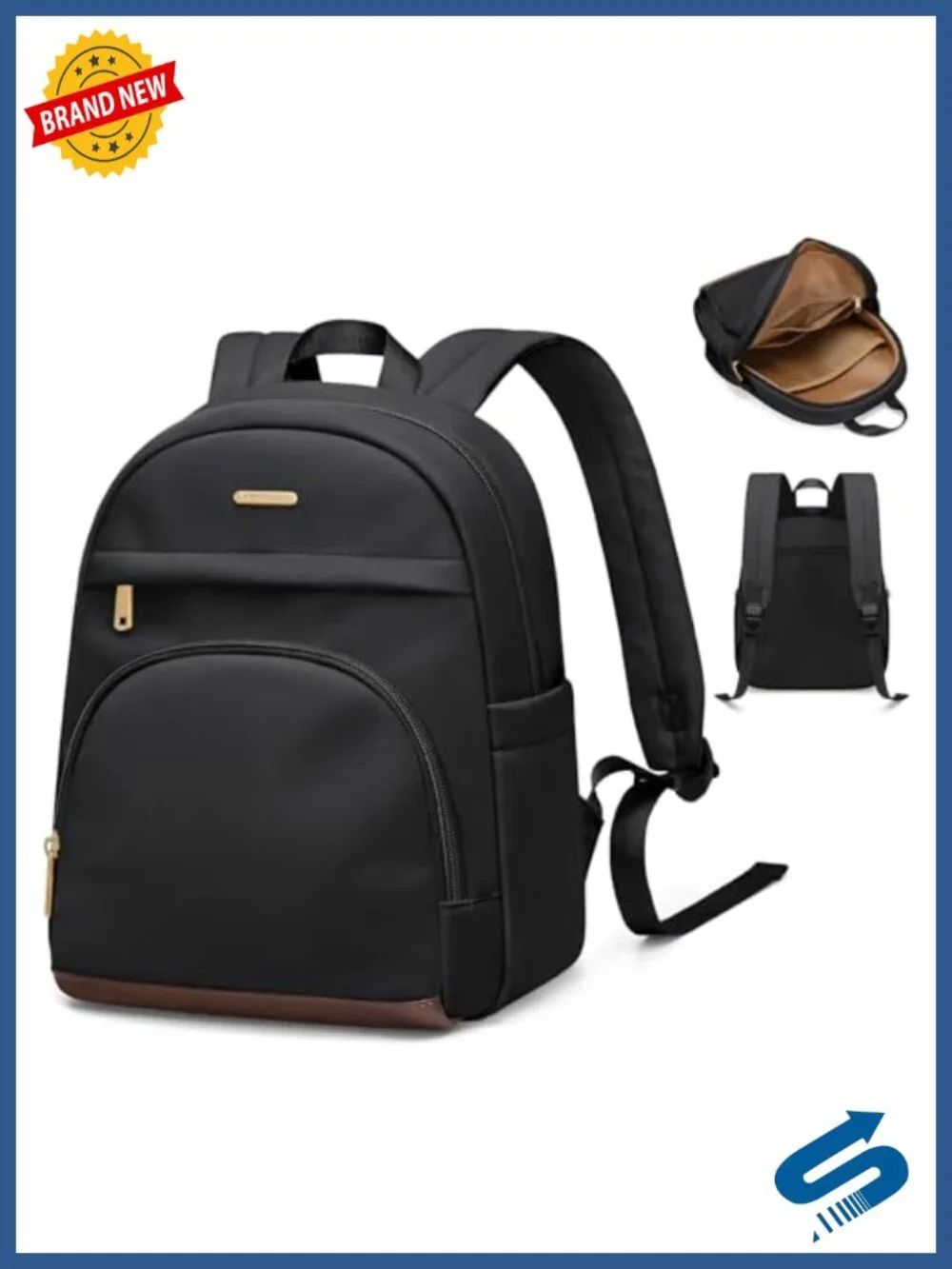 Mini Backpack for Women Convertible Purse Nylon Oxford Lightweight Daypack